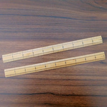 Bamboo ruler Wooden ruler Long clothing cutting measurement ruler City ruler cm inch Double-sided scale ruler Bamboo and wood thickening ruler