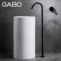 Guanbo GABO Pillar Basin Artificial Stone Pillar Basin Wash Basin 10222