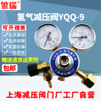 YQQ-9 hydrogen pressure reducing valve YQQ9 hydrogen cylinder regulating pressure reducing device H2 pressure gauge Shanghai pressure reducing valve factory