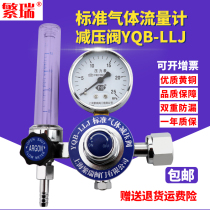 Fanrui standard gas flowmeter pressure reducing valve YQB-LLJ-1 5L small cylinder special pressure gauge 4L8 liters
