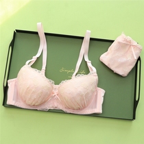 Day Series Thin girl lingerie suit breathable student sweet and cute playful embroidered bra big size bra spring