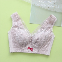 Non-steel ring beauty back thin cup lingerie women gather auxiliary milk adjustment type bra large chest for small 75B85E90E autumn
