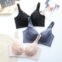 Soft Steel Ring Thin style Breathable Sexy Lace Light Lavish Lingerie Hostess Top-to-large breasted bra