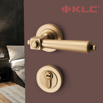 KLC door lock indoor bedroom magnetic silence chamber door lock household toilet universal lock three-piece set