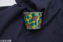 Japan Imports Kutani-baked Ceramic Painted Tea Cup Flowers and Birds Dou Cai Wedding Birthday Gift Japanese Tea Cup