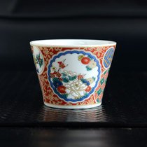 Japan Imported Nine Valley Fever Small Wine Glass Kung Fu Teacup Day Style Ceramic Burning Wine White Wine Glasses Small Saucer Cups Sauces