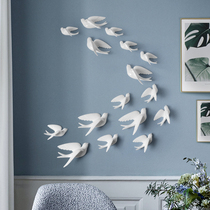 Simple modern bird wall stickers creative home living room entrance walkway background wall stereo wall decoration