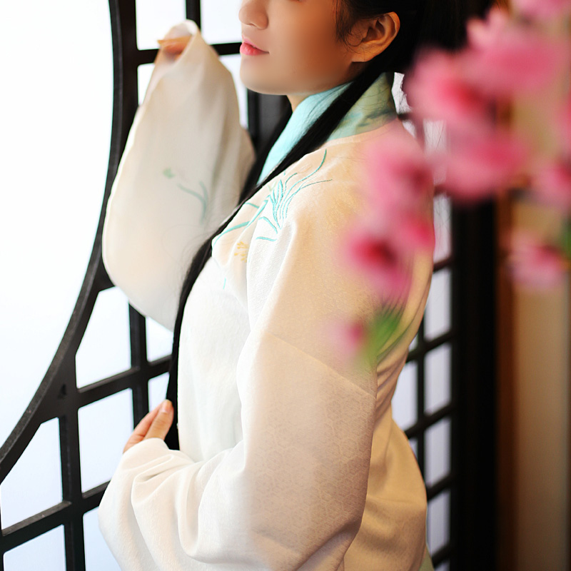 倾国倾城袄裙汉服女装明制交领袄裙马面裙带内衬琵琶袖带绣花汉服