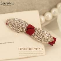Korean hair accessories full of diamond bow duckbill clip hairclip edge clip hipster Korean top clip ponytail clip