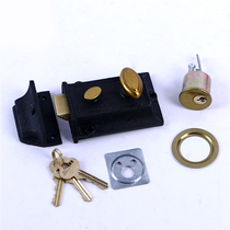 Yuhuazawa double insurance Bullhead lock old house door lock bull card pin door lock exterior door lock two safety lock