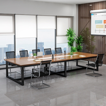 Minimalist Meeting Room Table and Chair Set Negotiation Modern Large and Small Workbench Reception Guest Office Training Long Desk