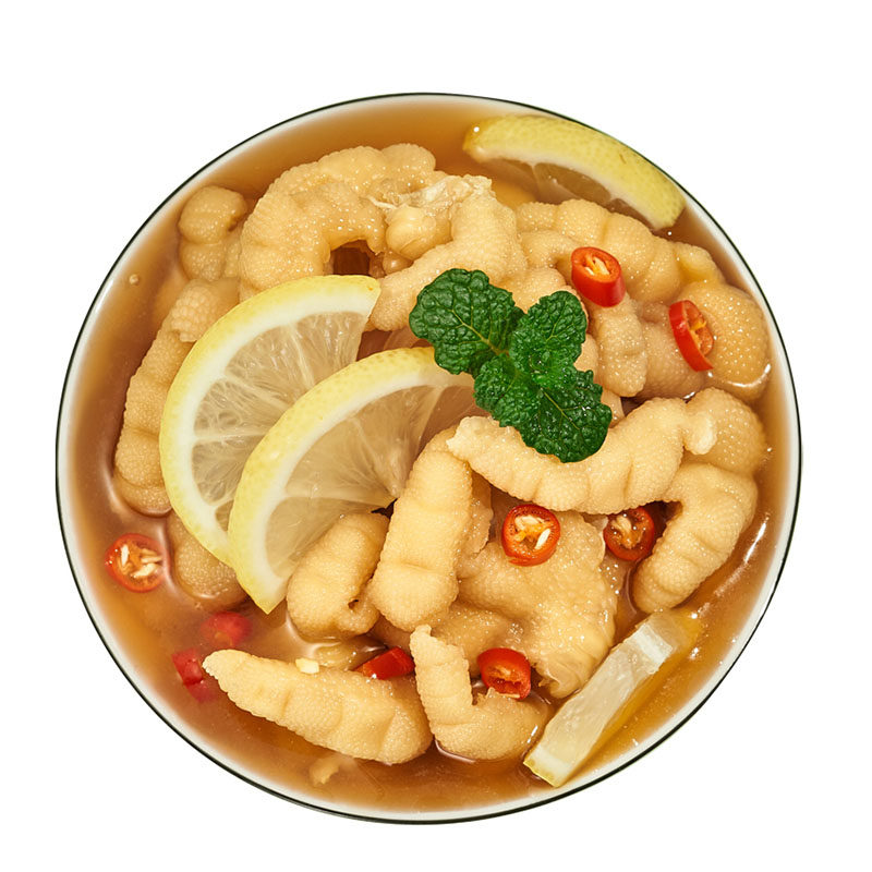 癫狂酸辣无骨凤爪网红泡椒柠檬去骨鸡爪盒装四川麻辣熟食特产零食