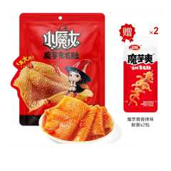 卫龙小魔女魔芋爽素毛肚火锅麻酱味小零食休闲小吃食品辣爽解馋价格比较