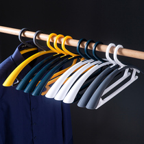 Thickened wide shoulder incognito hanger Anti-drum bag plastic drying rack wide shoulder clothing support household non-slip adult clothing hanging shelf