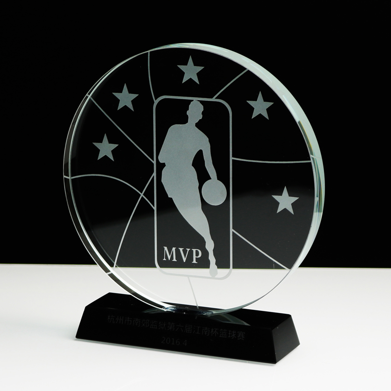 祥哲水晶奖杯定制 现货定做 NBA奖牌 MVP 篮球奖杯 篮球赛 刻字产品展示图4