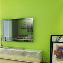 Fresh fruit green solid color non-woven environmental protection wallpaper Modern plain simple living room bedroom back dark green wallpaper