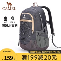 Camel outdoor mountaineering bag camping trip hiking backpack daily leisure splashing bag mens and womens backpack bag