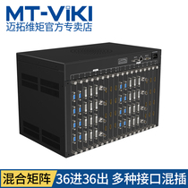 Meituo dimension MT-HC3636 card hybrid matrix switcher 36 in 36 out video conference server