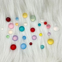 Round Imitation Cat Eye Resin Withdrawal Face Light Sensation Resin Ancient Wind Diy Walking Hairpin Inlay Material Diy Accessories