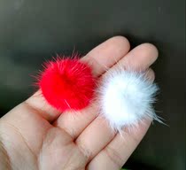 New 3cm imitated water mink 8 cm foreign trade gross ball handmade diy hair clip hair ring ornament accessories Waterloo ball
