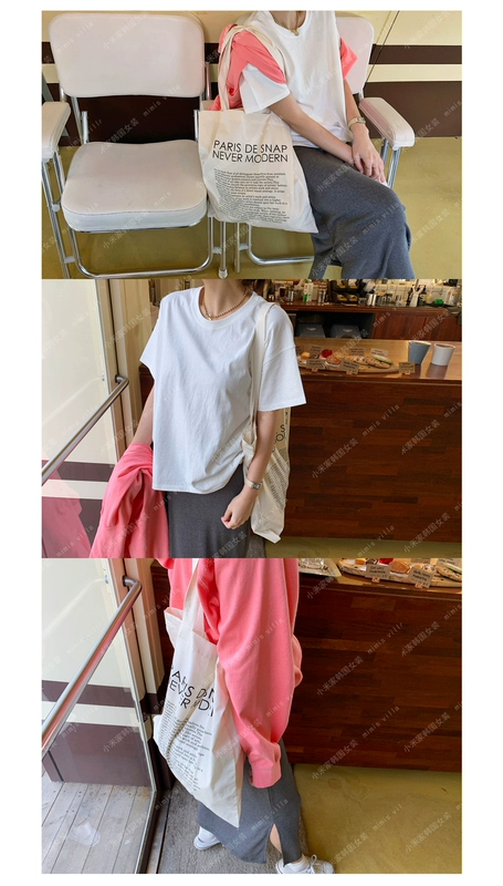 T178 Sản phẩm mới của phụ nữ Hàn Quốc 2019 Nắp khóa kéo lỏng lẻo Áo dài cotton tinh khiết Áo len mỏng Cardigan chống nắng Áo khoác - Áo len