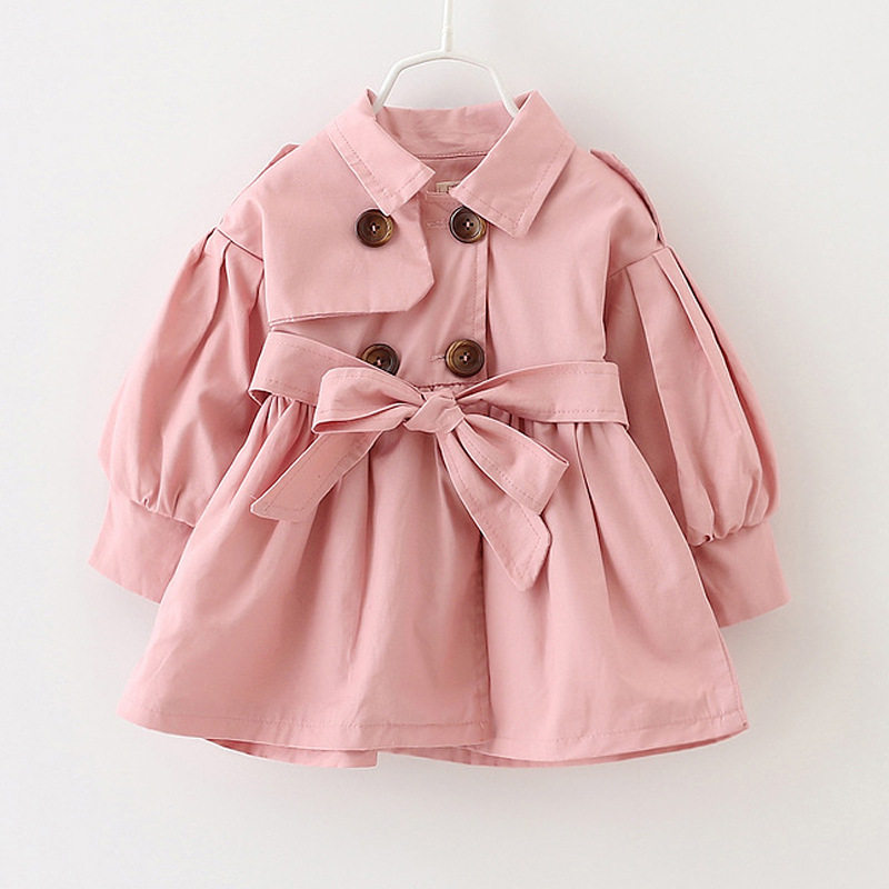 2017秋季新款女童韩版纯棉时尚风衣外套 婴幼儿童公主上衣_7折现价58