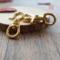 Pure copper hook button small brass cloth buckle hook key chain lobster buckle bag hardware accessories