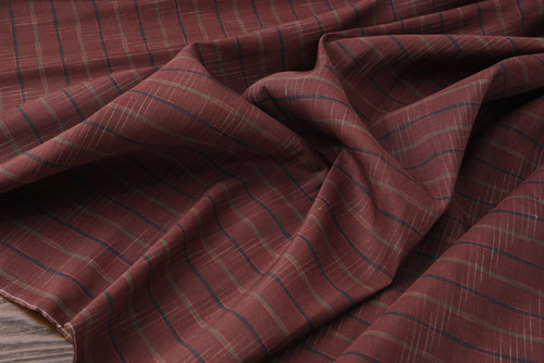 竹节真丝麻色织竹节丝麻面料1.