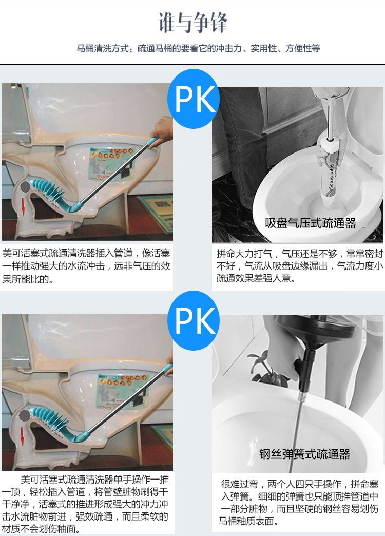 马桶疏通器的使用方法注意