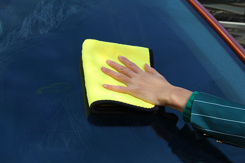 洗车擦车毛巾保洁抹布加厚吸水双面珊瑚绒擦车巾双色微纤维清洁巾