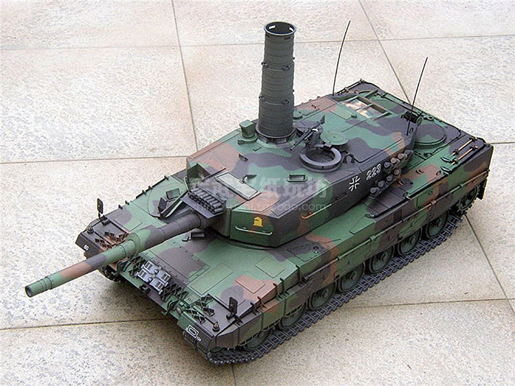 德国豹2a4主战坦克 纸模型 1:16 超精细 手工diy 军武宅 纸艺