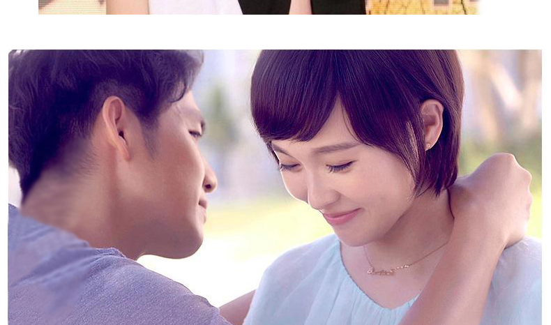 银缘宝 sunshine何以项链字母阳光项链笙箫默简约情人节礼物 女