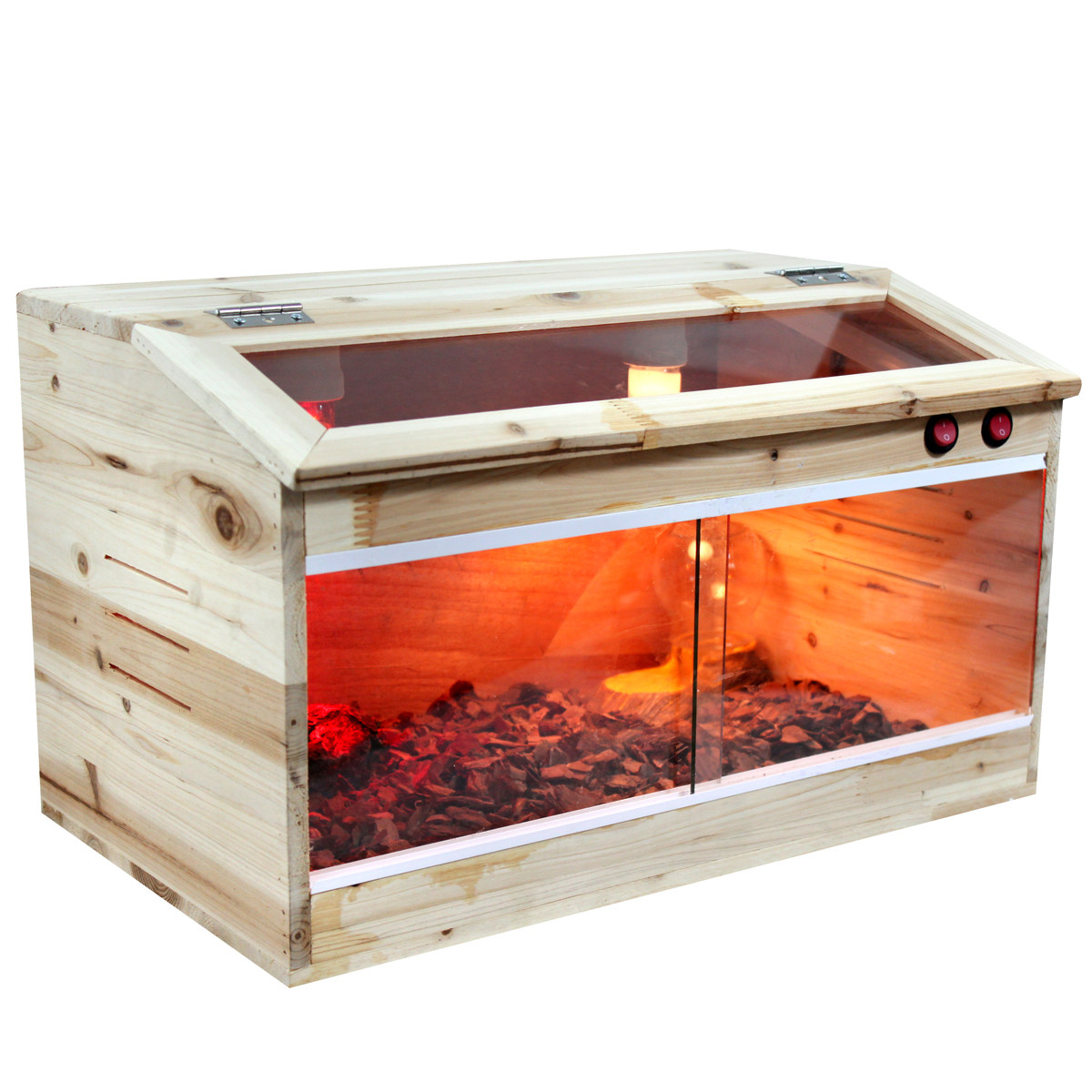 爬宠用品 保温箱 诺摩陆龟活体保温饲养箱宠物杉木斜面箱-nx-04