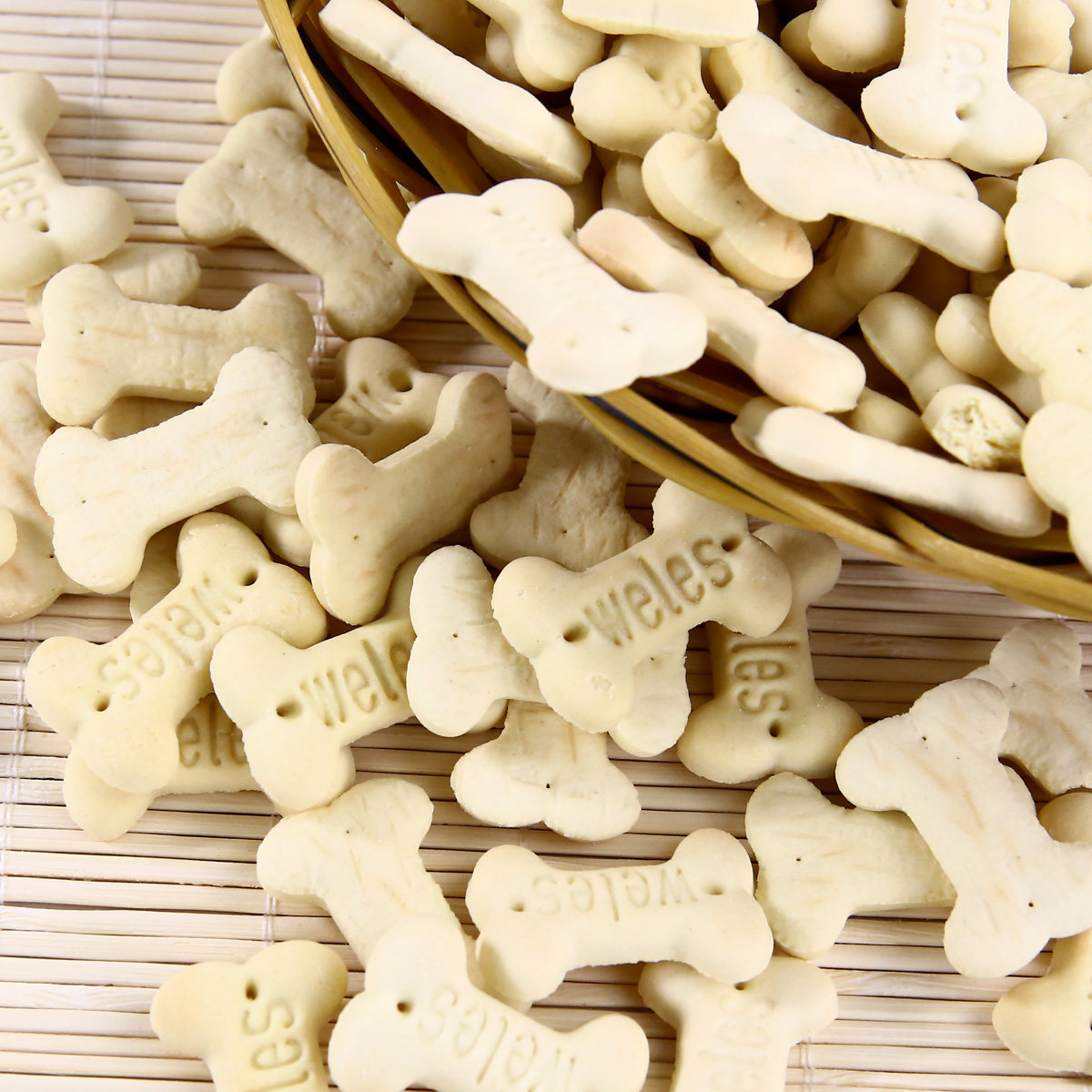 宠物狗零食 狗饼干 美国威尔斯小骨头牛奶口味270g 幼犬磨牙零食