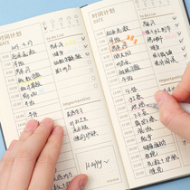2021 Daily plan this day small portable portable time management college students arrange planning postgraduate entrance examination calendar self-discipline table clock in summer vacation account notebook work diary