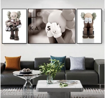 Modern Living Room Decoration Painting Sofa Background Wall Hung Painting Aluminum Alloy Frame Mural High Definition Crystal Solid Insert Drill