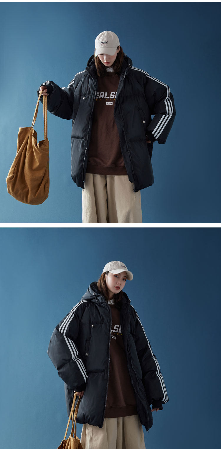 6女装类目潮流冬季袄加厚连帽衣外套