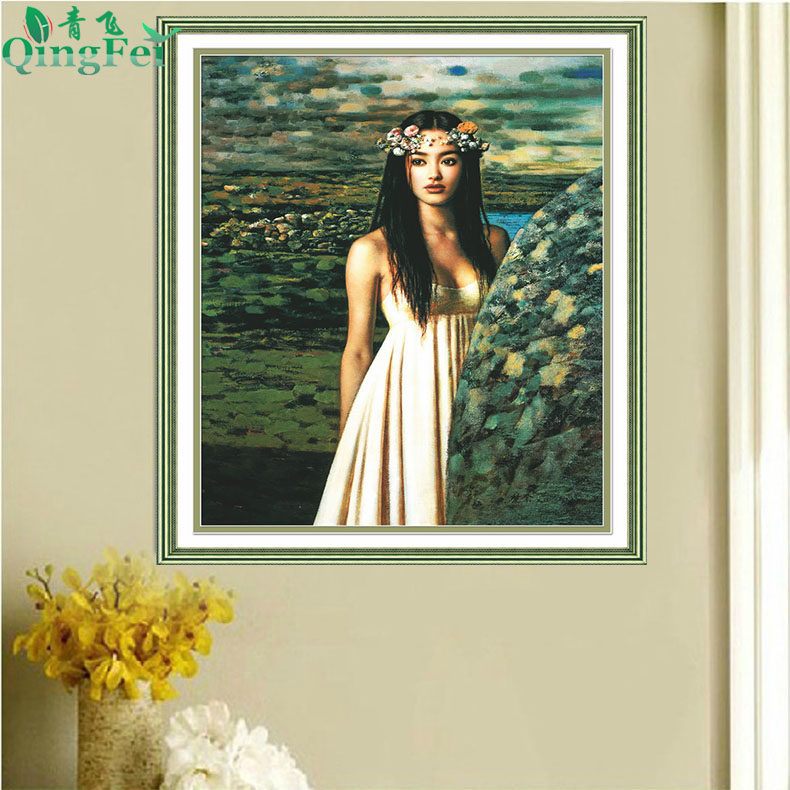 青飞5d立体美女十字绣20140404