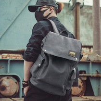 Backpack Mens double shoulder bag Fashion trend Casual business mens computer travel female middle school high school college student school bag