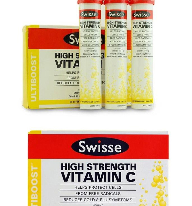 【产品名称】swisse 维生素c泡腾片  60片 【品       牌】 swisse