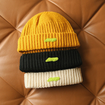 Acap retro wool cap womens winter melon cap street hip-hop handmade knitted cap mens tide brand solid color all-match