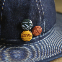 Acap Brand surrounding original national tide brooch Japanese DIY pin accessories BROOCH tinplate badge