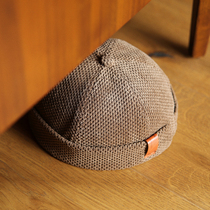 Acap mens and womens melon skin cap retro sailor cap all-match landlord cap dome ruffian hat inch head cap yuppie hat Japanese style