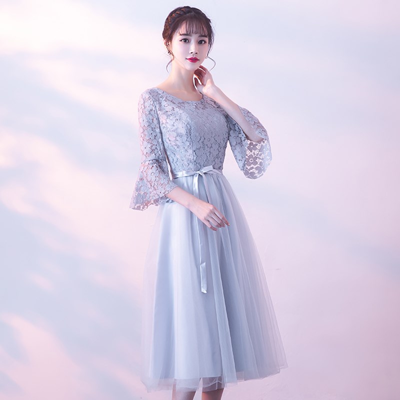 2018伴娘礼服女2018新款春韩版短款伴娘服中长款生日派对连在类目 女装/女士精品, 婚纱/旗袍/礼服, 礼服/晚装中 - 来自Buy2taobao.com提供专业的淘宝代购服务