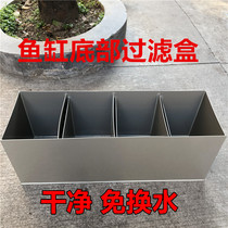 Large fish tank bottom filter aquarium bottom filter tank filter equipment low filter box flow box self-made bottom filter tank