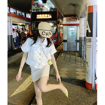 Womens 2020 Summer new small fragrant wind short sleeve top Korean design sense niche fairy Super fairy shirt