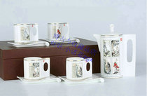 Cess Chess Painting and Calligraphy Stamps Bone China porcelain sleeve Bone Porcelain Cup Bone porcelain pot suit treasured
