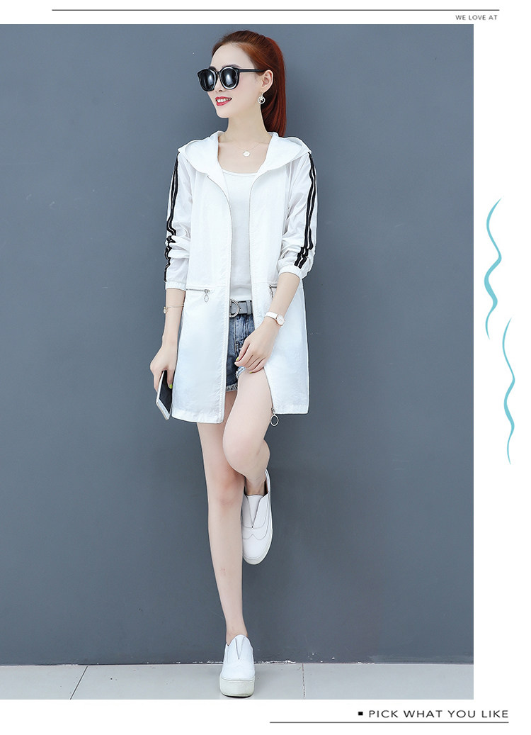 防晒衣女外套2019新款中长款防晒服大码宽松休闲薄款透气夏季风衣