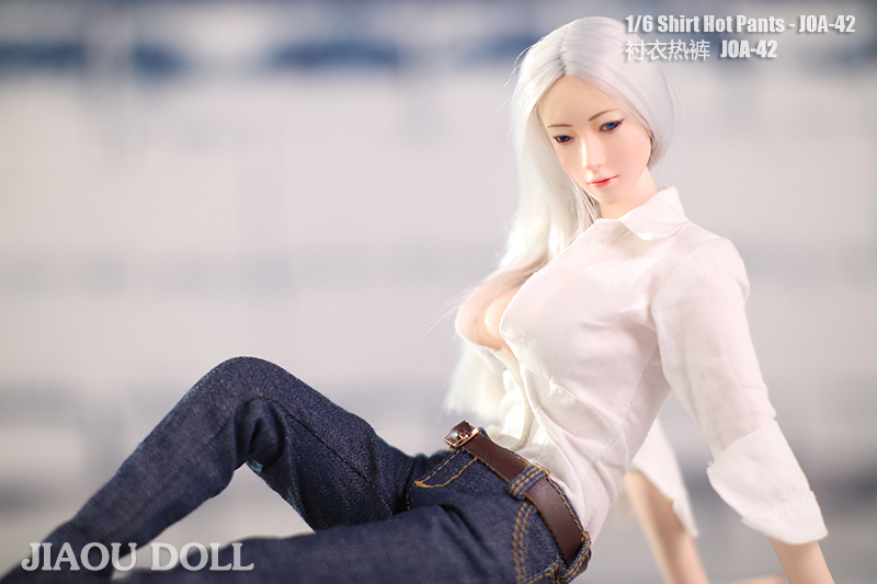 1/6女兵人模型衣服12寸可动人偶tbl包胶素体ph 衬衫热裤女素体用