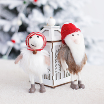 Christmas decorations Christmas snowman decorations Christmas old man wool felt doll Christmas gifts gifts